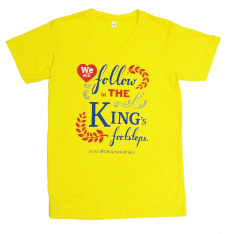 เสื้อวันพ่อ2558,เราจะเดินตามรอยเท้าพ่อ,เสื้อเหลือง